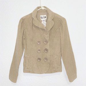 Levi's Strauss Signature Women's Corduroy Blazer Jacket Tan/Beige Size S